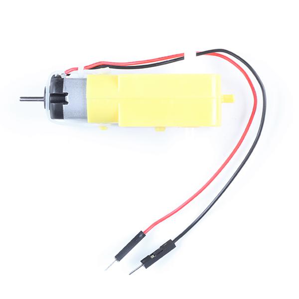 Hobby Gearmotor - 140 RPM, Male Connectors (Single) - ROB-21245