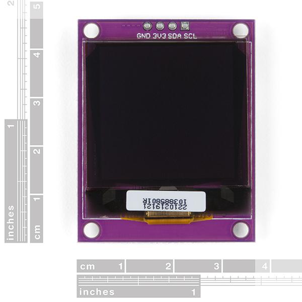 Zio Qwiic OLED Display (1.5inch, 128x128) - LCD-15890