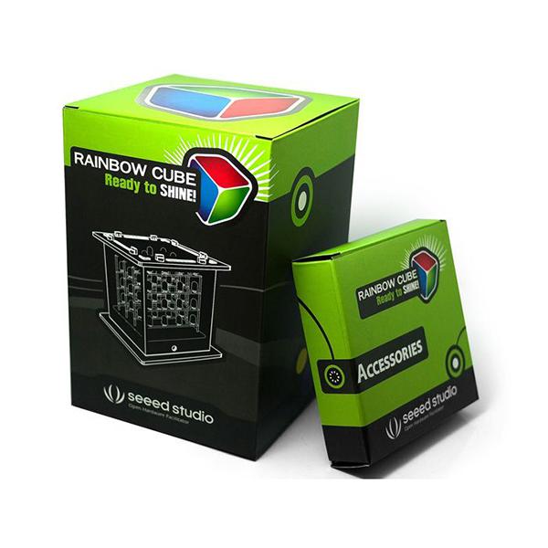 Rainbow LED Cube Kit (Assembled) - KIT-15973