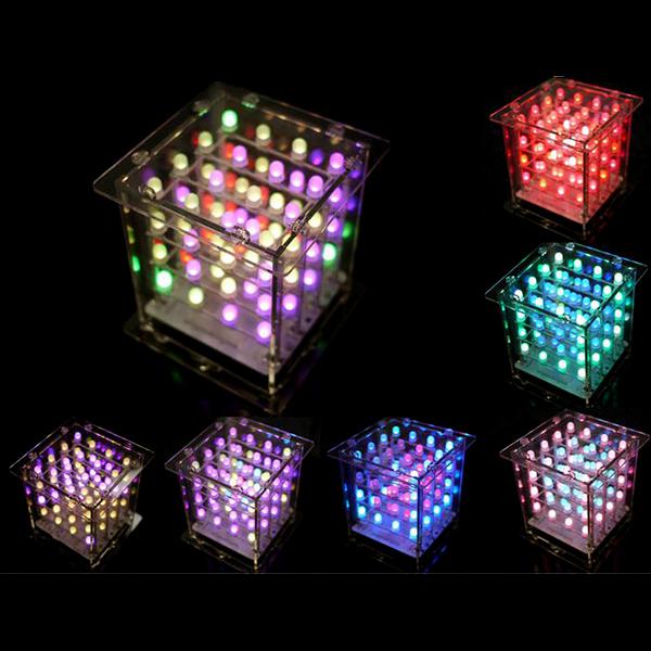 Rainbow LED Cube Kit (Assembled) - KIT-15973