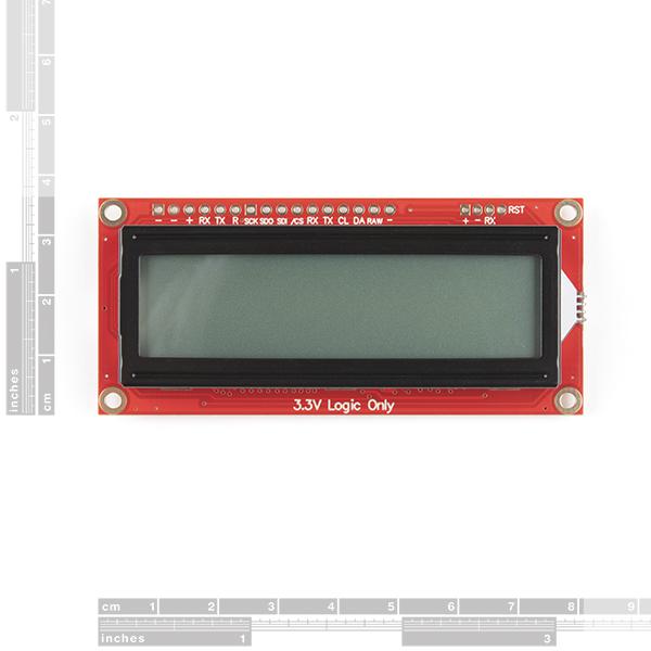 SparkFun 16x2 SerLCD - RGB Backlight (Qwiic) - LCD-16396