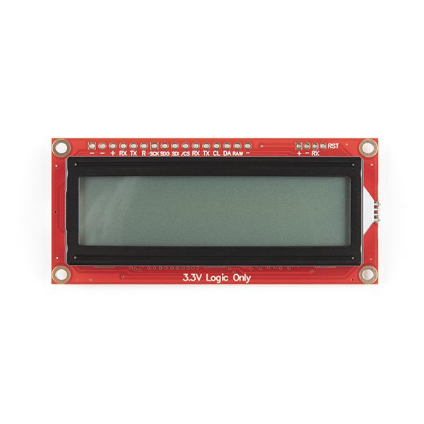 SparkFun 16x2 SerLCD - RGB Backlight (Qwiic) - LCD-16396