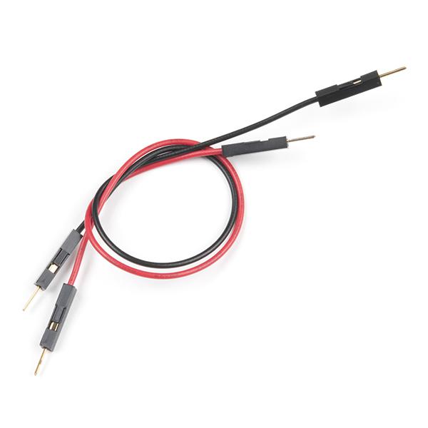 Jumper Wires Premium 6in. M/M - 2 Pack (Red and Black) - PRT-16662