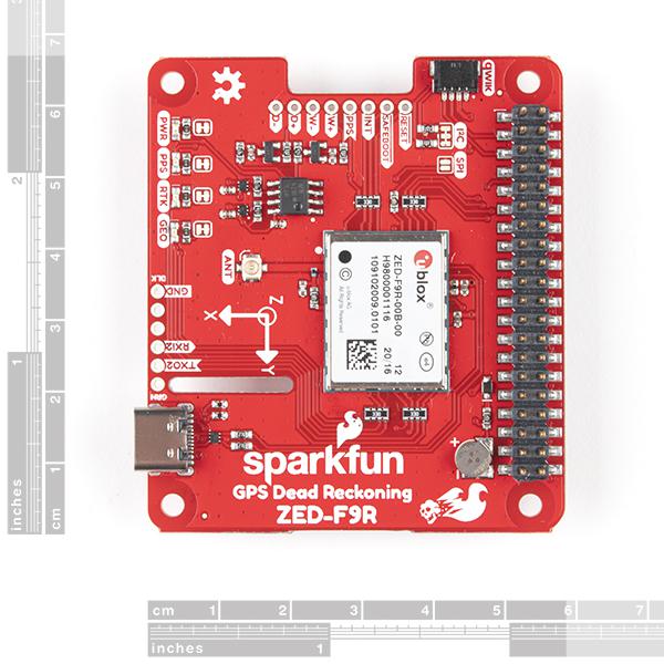 SparkFun GPS-RTK Dead Reckoning pHAT for Raspberry Pi - GPS-16475