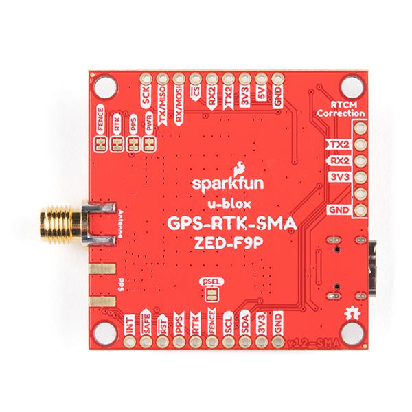 SparkFun GPS-RTK-SMA Breakout - ZED-F9P (Qwiic) - GPS-16481