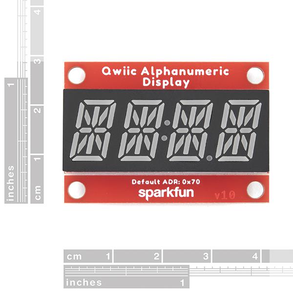 SparkFun Qwiic Alphanumeric Display - Red - COM-16916