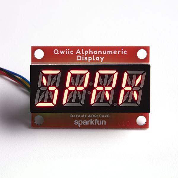 SparkFun Qwiic Alphanumeric Display - Red - COM-16916