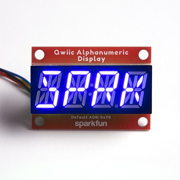 SparkFun Qwiic Alphanumeric Display - Blue - COM-16917