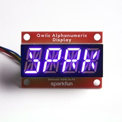 SparkFun Qwiic Alphanumeric Display - Purple 