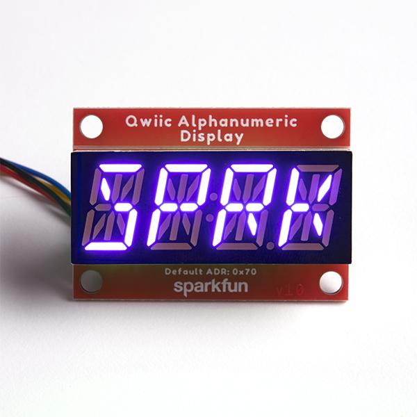 SparkFun Qwiic Alphanumeric Display - Purple - COM-16918