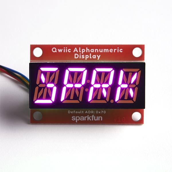 SparkFun Qwiic Alphanumeric Display - Pink - COM-16919