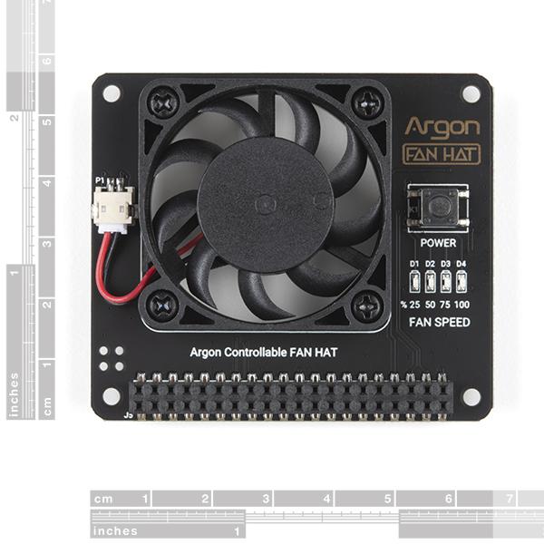 Argon40 Fan HAT for Raspberry Pi 4, 3B, and 3B+ - DEV-17163