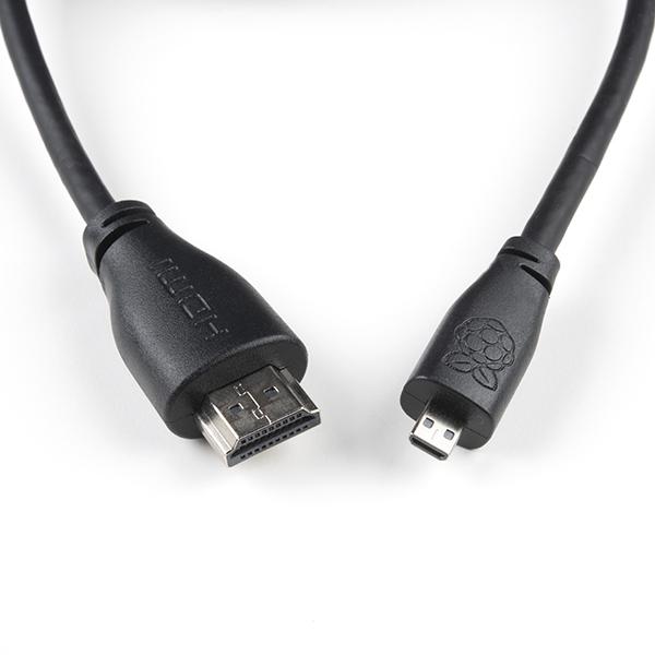 Raspberry Pi Official Micro HDMI to HDMI-A Cable (2m) - CAB-17386