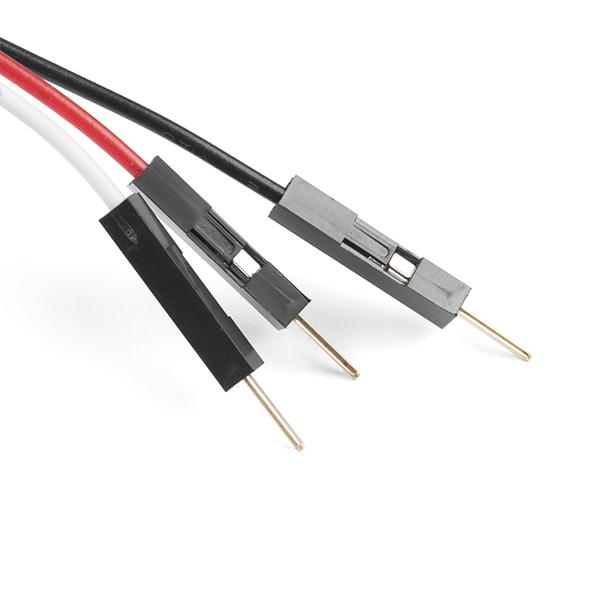 Jumper Wires Premium 6in. M/M - 3 Pack (Red, Black, and White) - PRT-17993