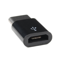 Raspberry Pi Micro USB to USB-C Adapter - Black, alternate view