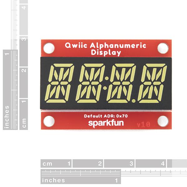 SparkFun Qwiic Alphanumeric Display - White - COM-18565
