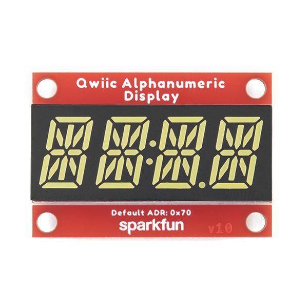 SparkFun Qwiic Alphanumeric Display - White - COM-18565