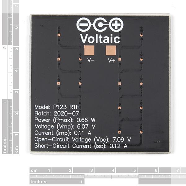 Small Solar Panel - 0.6 Watt, 6 Volt (ETFE) - PRT-18725