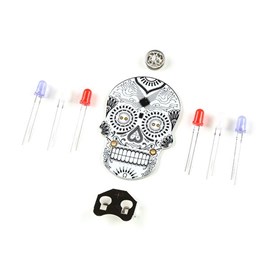Day of the Geek - Soldering Badge Kit (White with Black Silk Screen) 