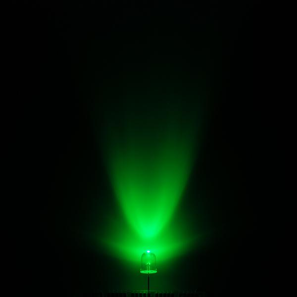 Super Bright LED - Green 10mm - COM-08861