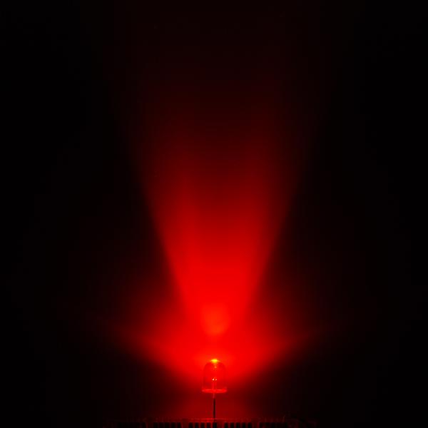 Super Bright LED - Red 10mm - COM-08862