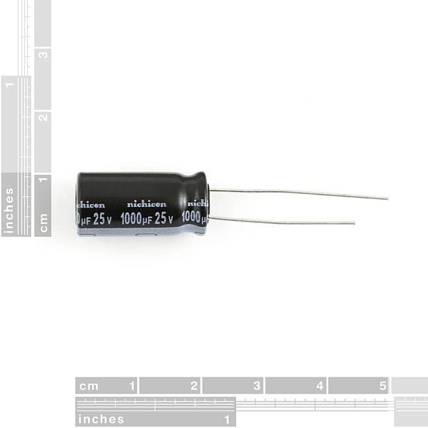 Electrolytic Decoupling Capacitors - 1000uF/25V - COM-08982