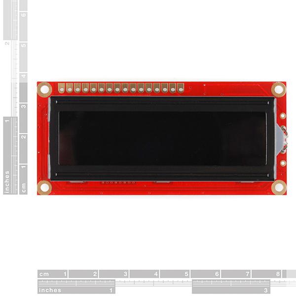 Basic 16x2 Character LCD - Red on Black 3.3V - LCD-09051
