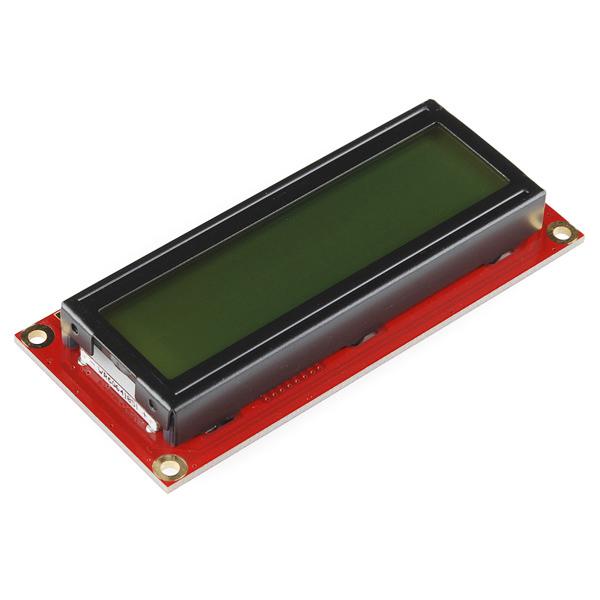Basic 16x2 Character LCD - Black on Green 3.3V - LCD-09053