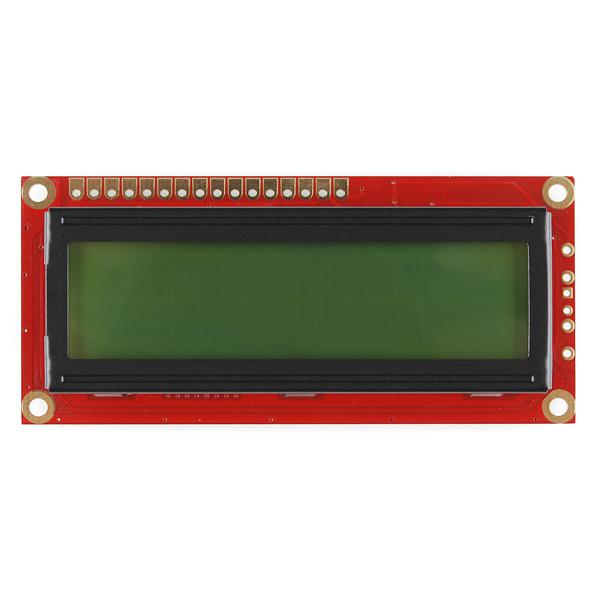 Basic 16x2 Character LCD - Black on Green 3.3V - LCD-09053