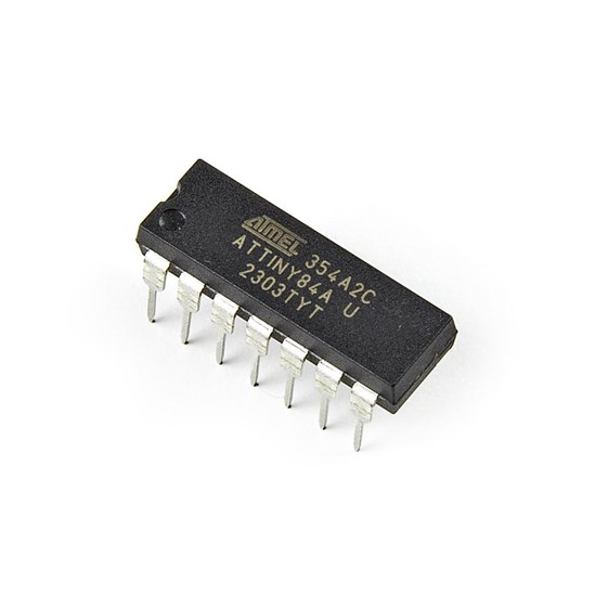 AVR®  14-Pin ATtiny Microcontroller IC - 8-Bit, 20MHz, 8KB (4K x 16) FLASH - COM-24309