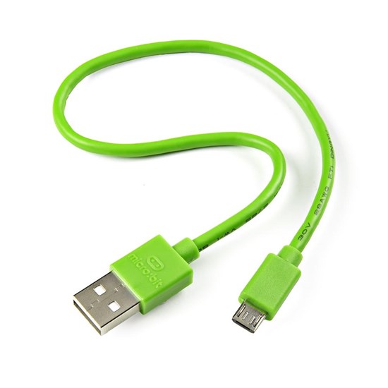 micro:bit USB Cable 300mm - Green - CAB-24507