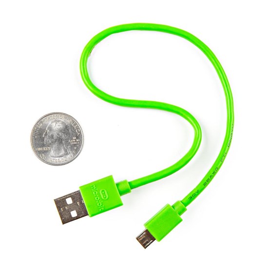 micro:bit USB Cable 300mm - Green - CAB-24507
