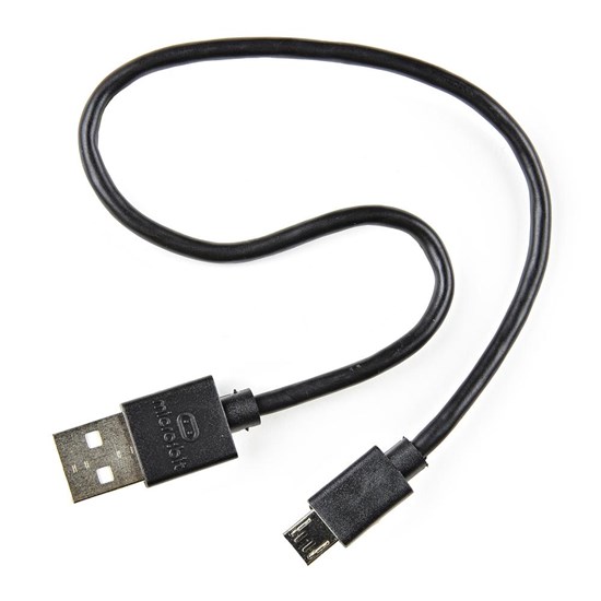 micro:bit USB Cable 300mm - Black - CAB-24508