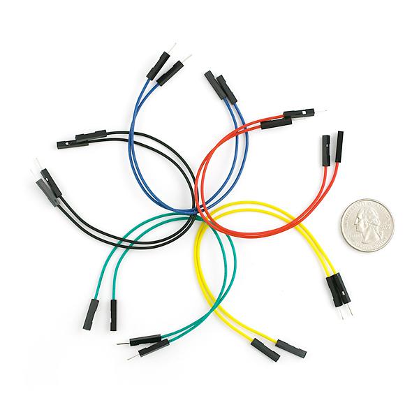 Jumper Wires Premium 6" M/F Pack of 10 - PRT-09140