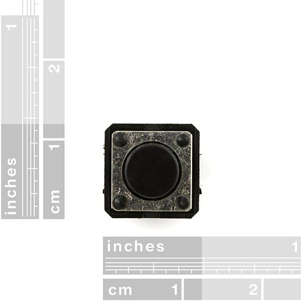 Momentary Pushbutton Switch - 12mm Square - COM-09190