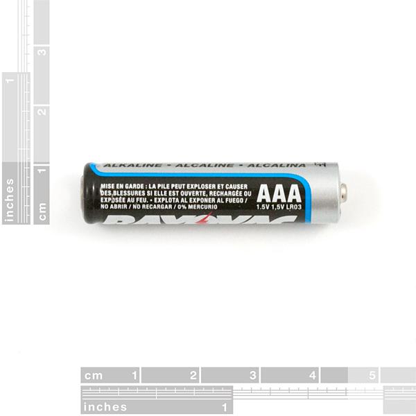 750 mAh Alkaline Battery - AAA - PRT-09274