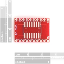 SparkFun SOIC to DIP Adapter - 20-Pin - BOB-00495