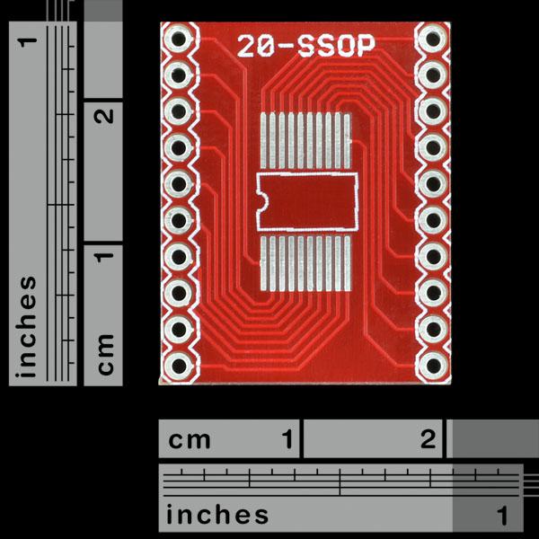 SparkFun SSOP to DIP Adapter - 20-Pin - BOB-00499