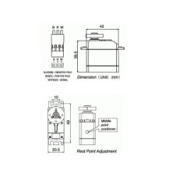 Servo - Generic High Torque Continuous Rotation (Standard Size) - ROB-09347