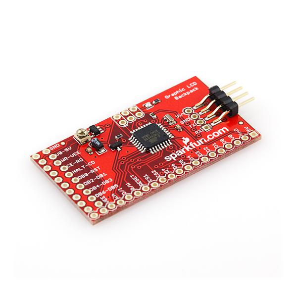 SparkFun Graphic LCD Serial Backpack - LCD-09352