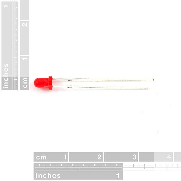 LED - Basic Red 3mm - COM-00533