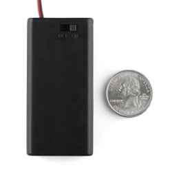 Battery Holder 2xAA with Cover and Switch - JST Connector, alternate view