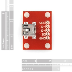 SparkFun USB Mini-B Breakout - BOB-09966