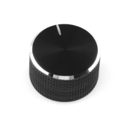 Black Metal Knob - 14x24mm 