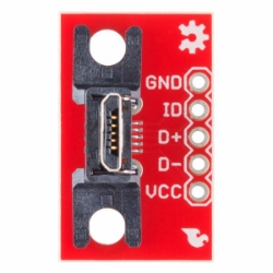 SparkFun USB MicroB Plug Breakout - BOB-10031