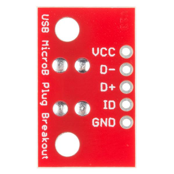 SparkFun USB MicroB Plug Breakout - BOB-10031