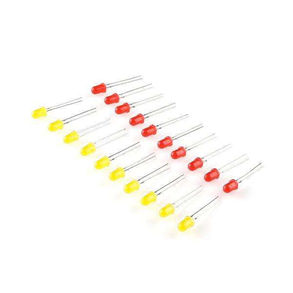 LED - Assorted 10 Red / 10 Yellow (20 pack) - COM-10049