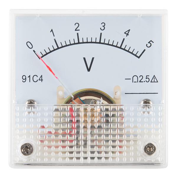 Analog Panel Meter - 0 to 5 VDC - TOL-10285