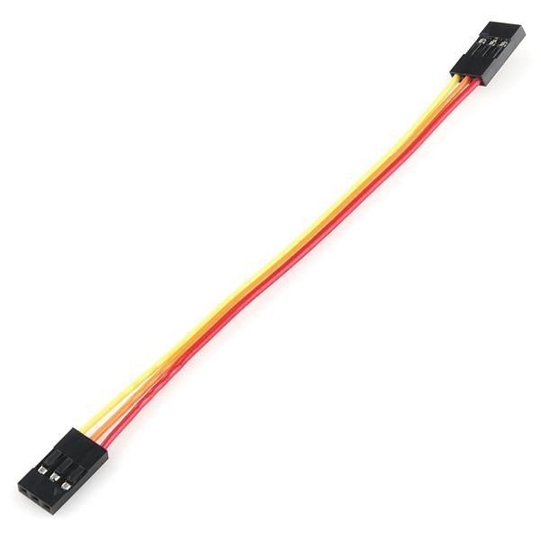 Jumper Wire - 0.1", 3-pin, 4" - PRT-10363