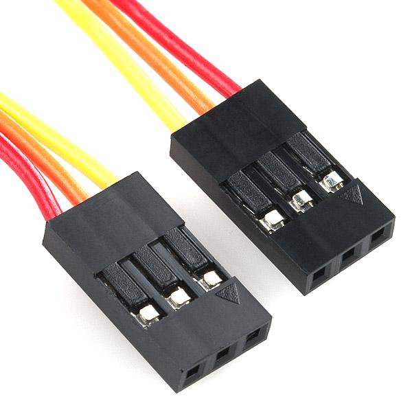 Jumper Wire - 0.1", 3-pin, 4" - PRT-10363